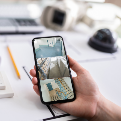 Brooklyn security camera feed on cell phone